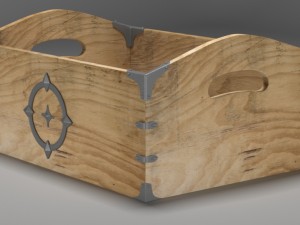 wooden crate 3Dモデル