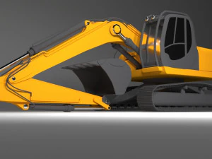 खुदाई के यंत्र 3D मॉडल