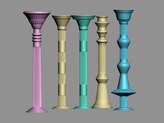 column Modelo 3D .c4d .max .obj .3ds .fbx .stl .blend 
