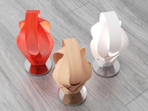 lzf cactus table lamp 3D 模型