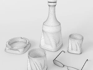 whiskey set 3D Model