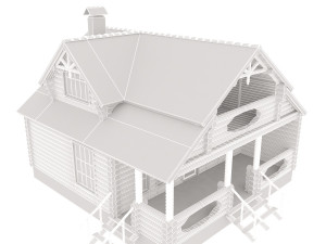 house with a bath 3D 模型