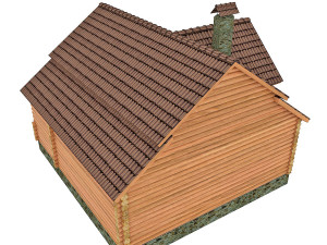 house with a bath 3D 模型