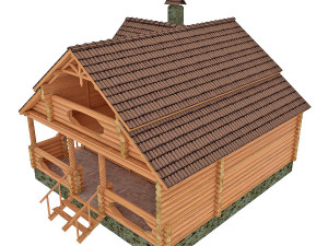 house with a bath 3D 模型
