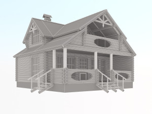 house with a bath 3D 模型