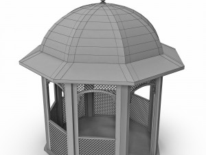 garden gazebo alcove 3D Model