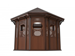 summer cabinet-gazebo for a restaurant Modelo 3D