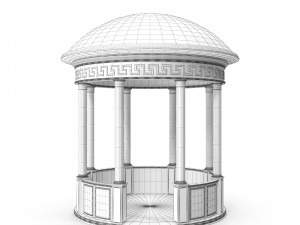 gazebo in the ancient greek classical style 3D मॉडल