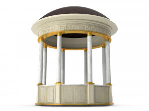 gazebo in the ancient greek classical style 3D मॉडल