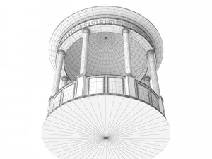 gazebo in the ancient greek classical style 3D Model