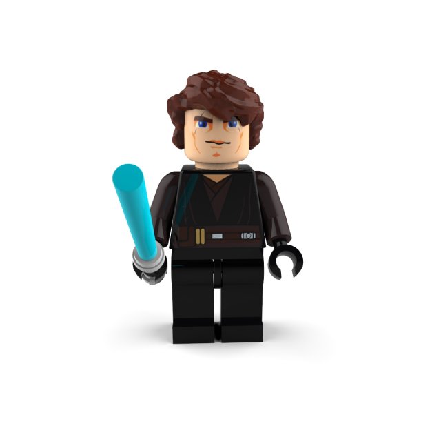 anakin apprentice lego Model 3D .c4d .max .obj .3ds .fbx .stl .blend 