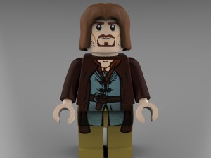 aragorn lego 3D 模型