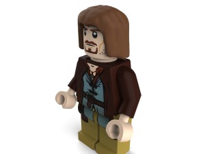 aragorn lego 3D 模型