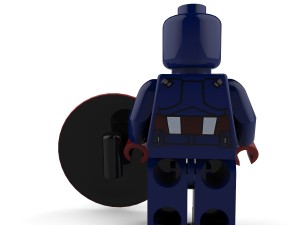 captain america lego Modelo 3D