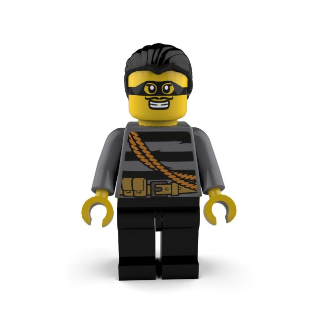 crook 1 lego 3D Model .c4d .max .obj .3ds .fbx .stl .blend
