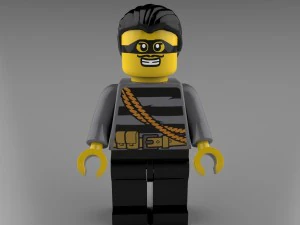 crook 1 lego 3D Model