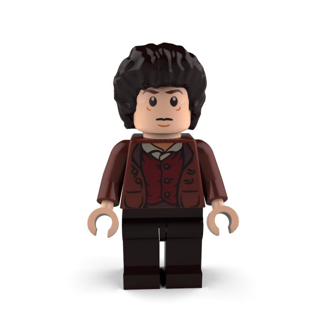frodo baggins lego 3D-Modell .c4d .max .obj .3ds .fbx .stl .blend 