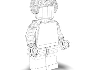 harley quinn lego 3D 모델