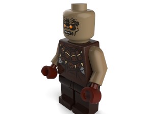 hunter orc lego 3D Model