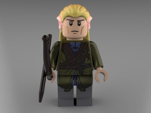 legolas lego Model 3D