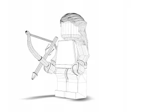 Леголас Лего 3D Модель