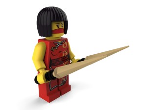ninja girl lego Model 3D