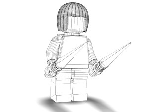 ninja girl lego Model 3D