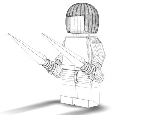 ninja girl lego Model 3D