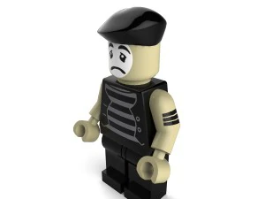 sad mime lego 3D Model
