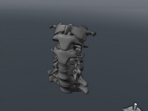 human cervical vertebrae Model 3D