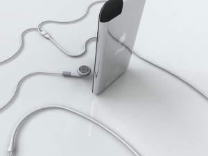 touch 1st gen with earphones 3D Модель