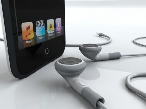 touch 1st gen with earphones 3D Модель