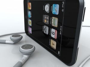 touch 1st gen with earphones 3D Модель