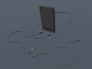 touch 1st gen with earphones 3D Модель