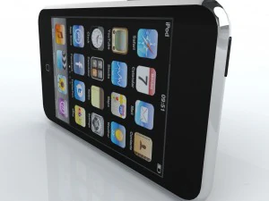 tocca low poly di seconda generazione Modello 3D