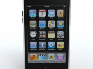 tocca low poly di seconda generazione Modello 3D