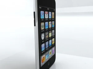 tocca low poly di seconda generazione Modello 3D