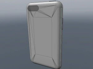 tocca low poly di seconda generazione Modello 3D