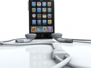 touch 3rd gen with earphones 3D Model