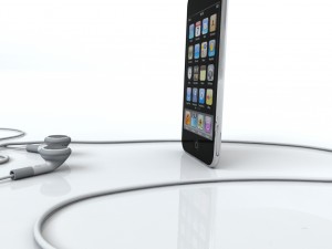 touch 3rd gen with earphones 3D Model