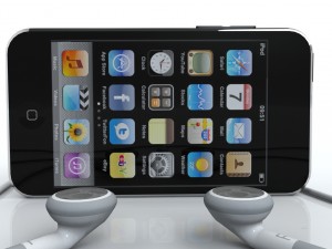 touch 3rd gen with earphones 3D Model