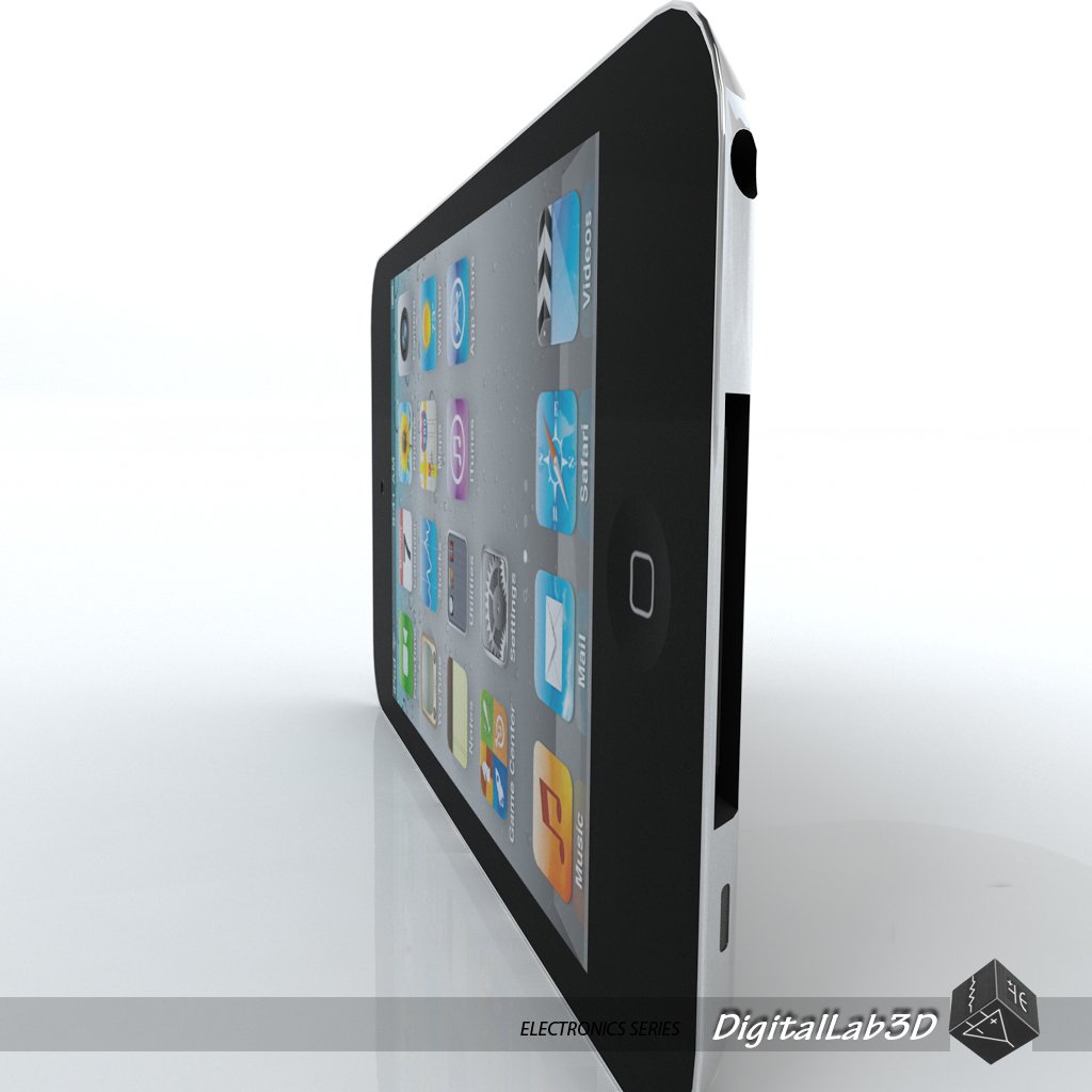 Touch 4th Gen Low Poly 3D Модель In Аудио 3DExport