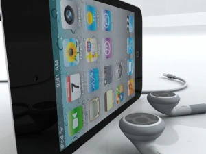 touch 4th gen with earphones 3D Model