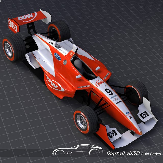 2006 champ car cdw rusport team 3D Model