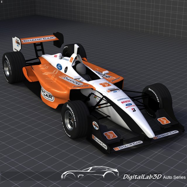 champ car 3D Model .c4d .max .obj .3ds .fbx .stl .blend 