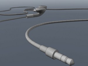 earphones Model 3D