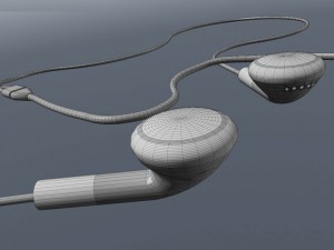 earphones Model 3D