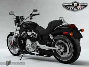 harley black knight 3D Model