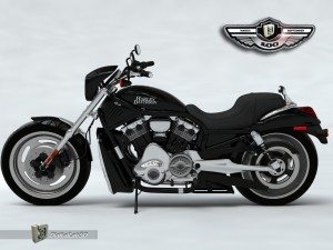 harley black knight 3D Model