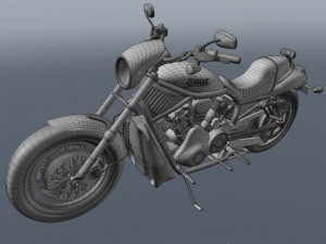 harley black knight 3D Model